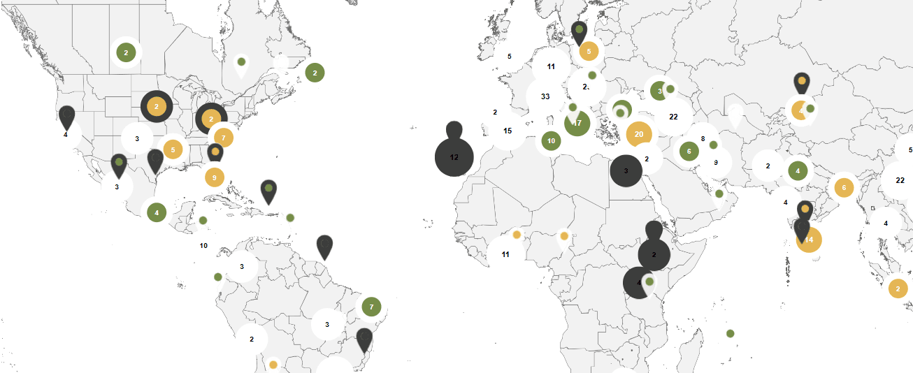 Agricultural Pest Monitoring Map screenshot